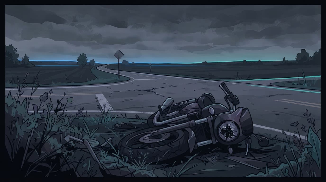 Illustration: Motorcyclist injured in Linn County crash